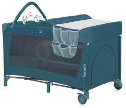 Lionelo Patut pliant, Lionelo, Flower, Cu doua nivele, Cu arcada, Geanta transport, Masuta de infasat, Bara cu jucarii, Fereastra latera - roua - 406,00 RON