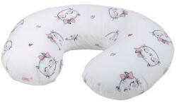 Bubaba Perna alaptare, Bubaba, Cu husa detasabila, 70x60x18 cm, Kitties&Hearts/White (83976)