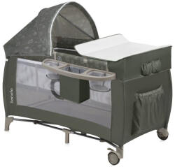 Lionelo Patut pliant, Lionelo, Sven Plus, 120x60 cm, Cu doua nivele, Cu arcada jucarii, masuta de infasat, vibratii, melodii, conform cu - roua - 485,00 RON