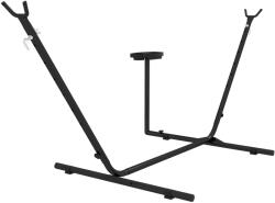 Outsunny Suport pentru hamac din oțel cu măsuță integrată și greutate maximă 150 kg, negru
