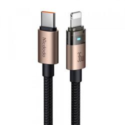 Mcdodo Cablu Date/Incarcare McDodo CA-6941, USB-C - Lightning, 36W, 1.2m (Auriu/Negru)