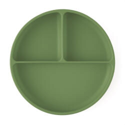 Petite&Mars Farfurie compartimentata, Petite&Mars, Take&Match, Din silicon, Rotunda, Cu ventuza si 3 compartimente, Adecvata pentru masina d (715766) Set pentru masa bebelusi
