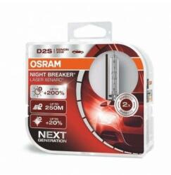 OSRAM 2 db autós izzó készlet XENON Osram D2S Night Breaker Laser Xenarc +200% 35W Xenon Bright