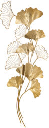 Homcom Decorazione Murale 3D falikép, arany színű, ginkgo levelekkel, 138x70cm
