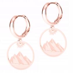  Aranyozott fülbevaló Tátra Zakopane polírozással, Tátrai EZÜST 925