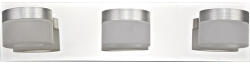 Flair Aplică baie de perete crom cu LED integrat Flair Kynosural 3x6, 3W 630 lumeni IP44 (B2073/3)