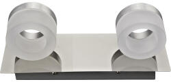 Flair Aplică baie de perete crom cu LED integrat Flair Kynosural 2x6, 5W 630 lumeni IP44 (B2073/2)