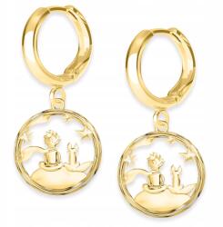  Arany fülbevaló A kis herceg rókacsillaggal Róka herceg 925 EZÜST