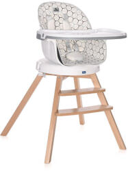 Lorelli Napoli forgatható etetőszék - Grey hexagons - pepita