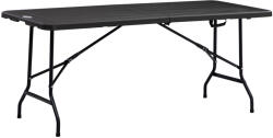 Outsunny összecsukható kerti asztal 6 személy számára, 180x75, 5x73 cm, sötétszürke