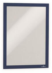  Infokeret, A4, öntapadó háttal, DURABLE " DURAFRAME®" , sötétkék