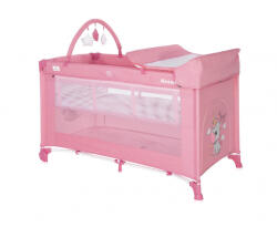 Lorelli Noemi 2 Plus multifunkciós utazóágy - Rose Velvet Unicorn - pepita - 38 840 Ft