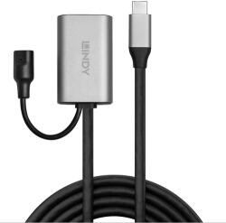Lindy Cablu Lindy 43271, USB-C female - USB-C male, 5 m, Gray (43271)
