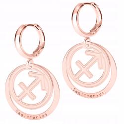  Aranyozott fülbevaló Nyilas csillagjegyével 925 EZÜST