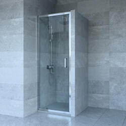 Welland SS-70 zuhanyajtó - 70 cm - króm profil - pepita