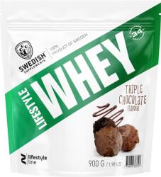 Swedish Supplements Lifestyle Whey, ciocolată triplă, 900 g, Swedish Supplements