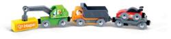 Hape Влакче - Технически превозни средства 3 в 1 (e8785ae)