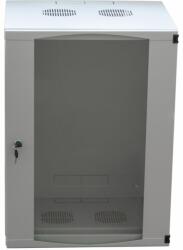 LogiLink 19" Wallmount Single Section Box 15U, Flat Pack, light grey (W15F64G)