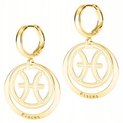  Arany fülbevalók a Halak csillagjegygel Halak Zodiacs 925 EZÜST