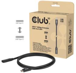 Club 3D Cablu Club 3D - CAC-2502 (USB-C la USB-C, M/F, 40Gbps, 8K60Hz, 240W, Modul alternativ DP 1.4, 1m) (CAC-2502)