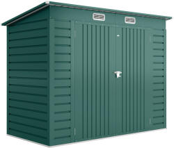 Outsunny Magazie pentru unelte cu 2 orificii de aerisire și zăvor, din oțel, 249x121x183 cm, verde