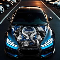  " Hood Art" autótetőfólia, kültéri használatra, L méret (180 x 130cm) - Kód: AVX-CAPOTA-019L