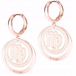  Aranyozott fülbevalók Szűz csillagjegyekkel Szűz csillagjegyek 925-ös EZÜST