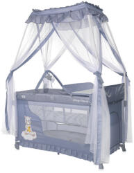 Lorelli Magic Sleep utazóágy - Cool Greay Hippo - pepita