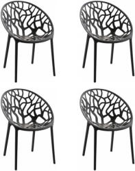  Norton szék Fekete 4 db N - pepita