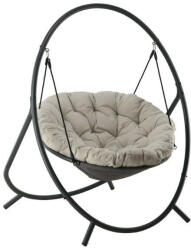  Függőszék - sötét bézs párnával, bézs vázzal 115, 5 x 140 x 167, 5 cm (FAT9927)