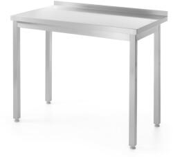  Acél fali konyhai munkaasztal széllel 120x60 cm - Hendi 811252