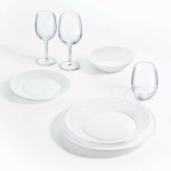 Luminarc Harena étkészlet 18 részes fehér (5904134194138)