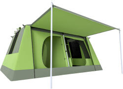 Outsunny 8 személyes kempingsátor verandával 410 × 310 × 225 cm | Aosom Hu