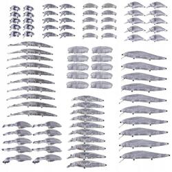  90 db-os BODY Wobbler PIKE ZANDER PERC Csináld magad FESTŐKÉSZLET XXXL