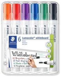 STAEDTLER Táblamarker készlet, 2 mm, kúpos, STAEDTLER Lumocolor 351, 6 különböző szín (351 WP6-1)