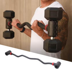 inSPORTline Hajlított rúd rugós szorítókkal inSPORTline Bakuhold 103 cm, védő habbetétek, csúszásmentes gumi markolat, rögzített tengelyzár (30620)