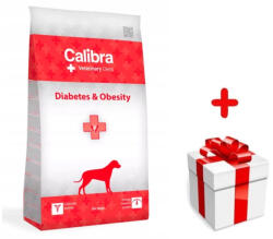 Calibra Calibra Veterinary Diets Kutya cukorbetegség és elhízás 2 kg + INGYENES meglepetés a kutyájának