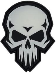 101 Inc Patch 101 Inc. 3D PVC Psycho Skull Glow In The Dark