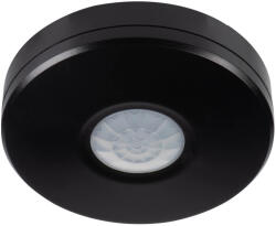 Kanlux 37377 ZONA MINI WT-B kültéri mennyezeti mozgásérzékelő, 360° érzékelési szög, 3-2000 Lux beállítható megvilágítás, 10mp-30p beállítható időkésleltetés, IP65/20, fekete (Kanlux 37377) (37377)