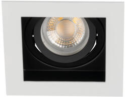 Kanlux 38363 ARET DTL B/W fekete/fehér, szögletes állítható SPOT lámpa, fényforrás és foglalat nélkül, IP20-as védettséggel (Kanlux 38363) (38363)