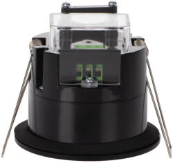 Kanlux 38753 PRESENSOR-O-WR-B PT beltéri mennyezeti süllyesztett mozgásérzékelő, 360° érzékelési szög, 3-2000, 10mp-12p beállítható időkésleltetés, IP54/20, fekete (Kanlux 38753) (38753)