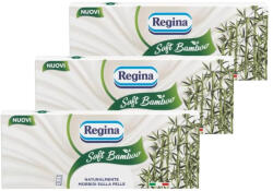 Regina Soft Bamboo illatmentes zsebkendő (3x90 db)
