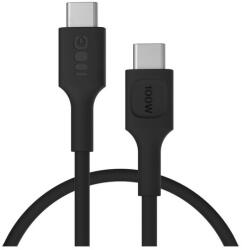 Green Cell PowerFlex Szilikon USB-C kábel 0.3m 100W Gyors Töltés PD Fekete (GC-36839)