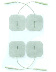 Rimba Öntapadós elektróda tapasz, Rimba, ES Adhesive Pads, fehér, elektrostimulációs kiegészítő, fetish és bizalmi játékokhoz