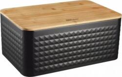 KingHoff Kenyértartó - Rozsdamentes Acél/tömörfa KH-1713 (KH-1713) (KH-1713)