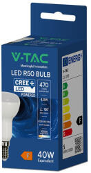 V-TAC CREE SMD R50 4.8W E14 meleg fehér LED égő - SKU 211386 (211386)