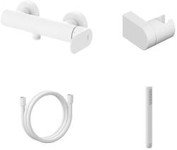 RAVAK Eleganta fali zuhanycsaptelep szettel, fehér EL 032.10WV+S X07S139 (X07S139)