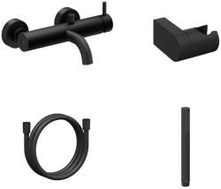 RAVAK Espirit fali kádcsaptelep szettel, matt fekete ES 022.20BLM+S X07S125 (X07S125)