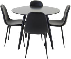  Étkezőgarnitúra Dallas 356 (Fekete)