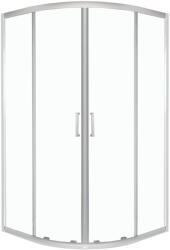 Kerra Aruba 90 GL króm íves zuhanykabin tálca nélkül (ARUBA-90-GL-CHR-SOLO) - leziter